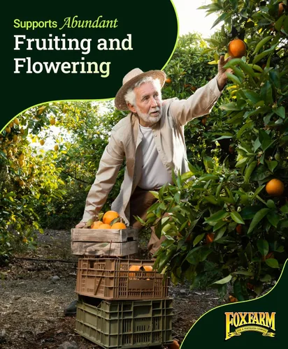 Vista 2 de Fox Farm Happy Frog - Fertilizante de frutas y flores, mezcla orgánica para frutas abundantes y flores vibrantes, fertilizante de fósforo con hongos