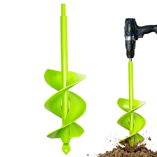 Vista 10 de Broca de taladro para plantar – Broca en espiral de 1.6 x 16.5 pulgadas – Herramienta para plantar bulbos – Taladro hexagonal de 3/8 pulgadas