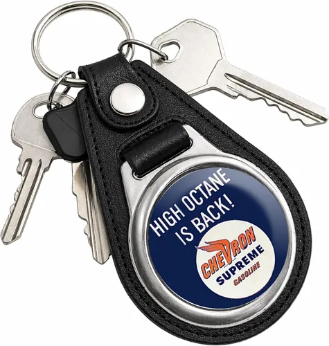 Vista 118 de Brotherhood Round Key Chain for Vintage Motor Oil, Petroleum, and
