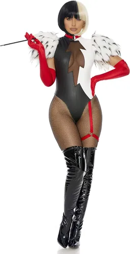 Vista 3 de Sexy disfraz de la villana Cruella de Vil