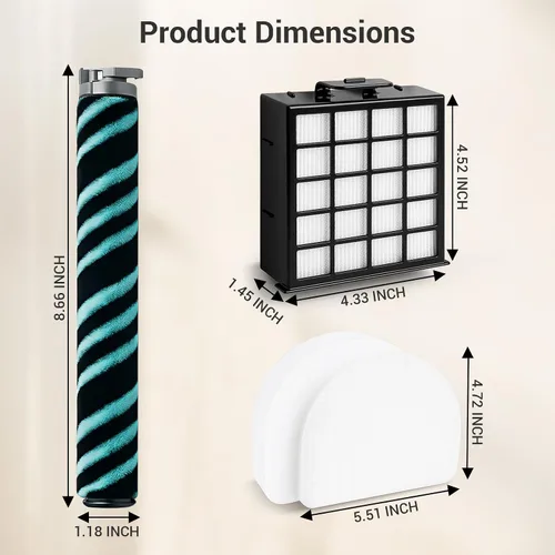 Vista 6 de 7 piezas de repuesto de filtro compatibles con Shark Stratos AZ4002 AZ4000 AZ4000 AZ4000W Shark Stratos Duo Clean PowerFins Kit de aspiradora