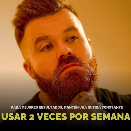 Vista 7 de The Beard Club Premium Derma Roller y Aceite para el Crecimiento de Barba - Rodillo de microagujas con 540 microagujas de titanio para la cara