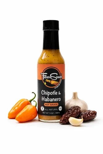 Vista 8 de Fresco Sauce - Fabulosa Caja de Regalo de Salsa Picante Paquete de 4 - Mostaza Chi Banero - Mezcla de Pimienta Asada al Fuego - Ajo Cítricos Fresno