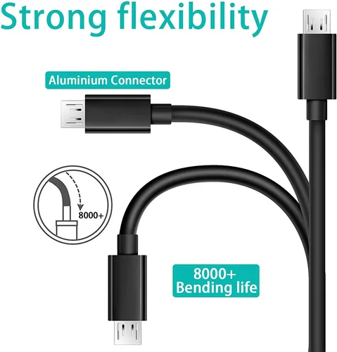 Vista 6 de Cable de carga micro USB de repuesto para JBL Clip 3, 2, JBL Flip 4, 3, 2, JBL Charge 3, 2, 2 Plus, cable de carga portátil impermeable para altavoz