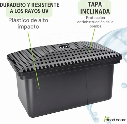 Vista 5 de Kit de filtro medio Pond Boss con bomba para estanques y características de agua