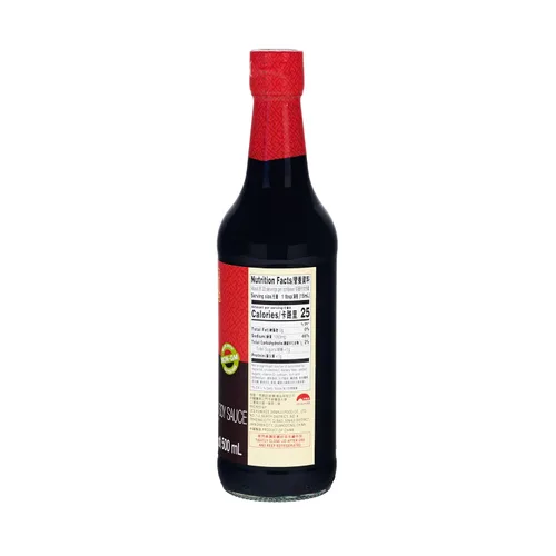 Vista 2 de Lee Kum Kee Salsa de soja oscura con sabor a champiñones (16.9 oz - 1 paquete) Vegana Umami Perfecta para rociar, sumergir, estofar, saltear