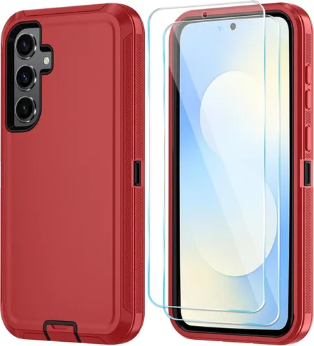Vista 49 de ONOLA Funda para teléfono Samsung Galaxy S24 FE con protector de pantalla HD, funda para teléfono de servicio pesado resistente a golpes y caídas