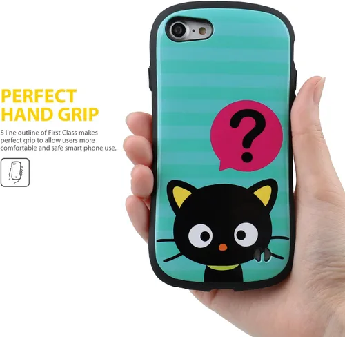 Vista 3 de iFace Funda protectora para iPhone SE (2022/2020) / iPhone 8 / 7 Hello Kitty y sus amigos de primera clase – Bonita funda protectora de doble capa a
