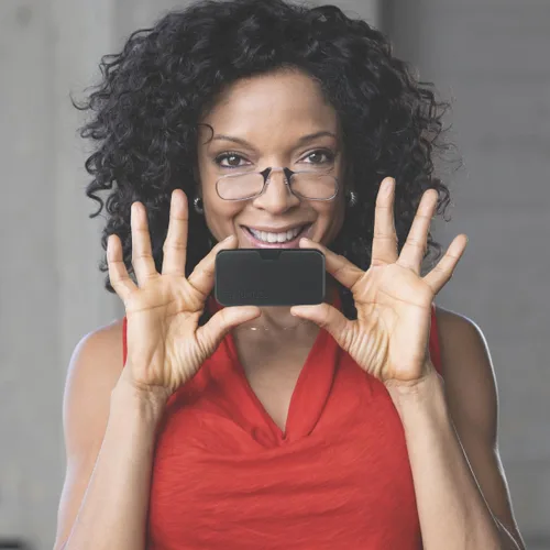 Vista 4 de Always With You by ThinOptics Classic Reading Glasses + Case that Sticks to Your Phone - Ultra-Thin Armless Pocket Readers