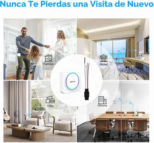 Vista 5 de SINGCALL Extensor de timbre inalámbrico para convertir con cable a