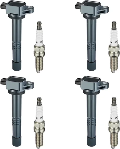 Vista 33 de BDFHYK Paquete de bobinas de encendido UF374 compatible con Honda Civic L4 1.3L 2003-2011 Honda Oem Bobina para 30521PWA003 30521PWAS01 C1408 E404