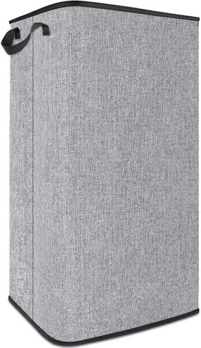 Vista 8 de SNIGJAT Cesta grande para la ropa sucia, cesta alta con asas resistentes, cestas para ropa sucia, cesta rectangular para ropa sucia para dormitorio