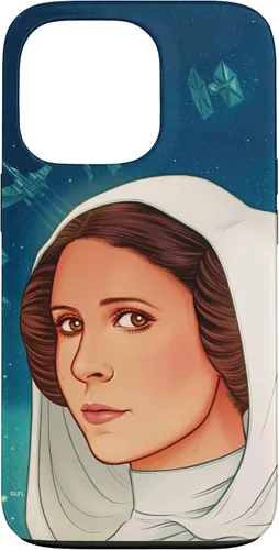 Vista 10 de Funda exclusiva de Star Wars para iPhone 16 con diseño de princesa Leia de Nueva Esperanza