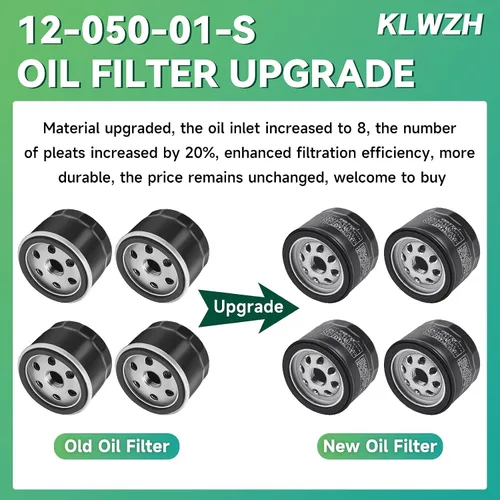 Vista 7 de 12-050-01-S 12 050 01 Filtro de aceite apto para KH-12-050-01-S KH-12-050-08 Kawasaki 49065-0721 49065-7007 AM125424 CH18-CH25 CV18-CV18-CV25 CV1