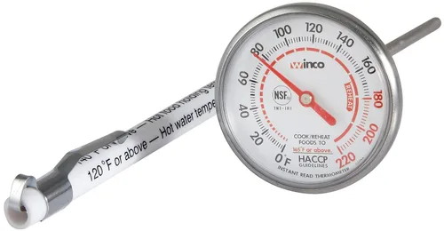 Vista 11 de Winco Termómetro digital de esfera de 1-1/4 pulgadas con sonda de 4-3/4 pulgadas