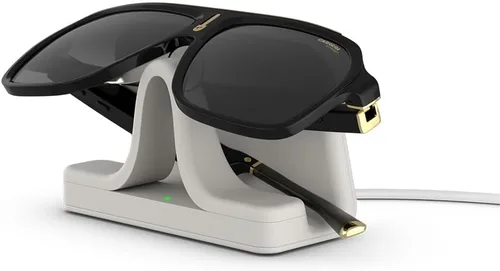 Vista 4 de Lentes inteligentes Carrera con Alexa (modelo más nuevo), Lentes inteligentes con audio, Armazón negro estilo cruiser con cristales de sol