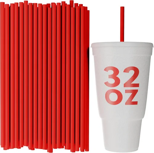 Vista 8 de Pajitas de vaso desechables - 10 pulgadas de alto (negro, 250)