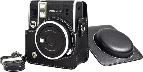 Vista 8 de Rieibi Funda protectora para Fujifilm Instax Mini 40, funda de piel sintética para cámara instantánea Fuji Instax Mini 40 - Mini 40 Funda de bolsa
