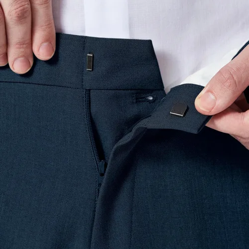 Vista 4 de Kenneth Cole Reaction - Pantalón de vestir de corte moderno, elástico, para hombre