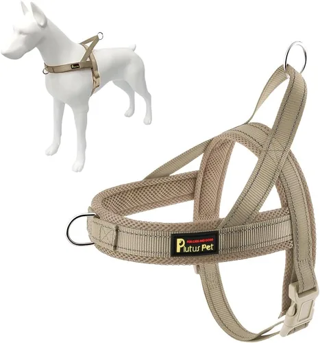 Vista 16 de Plutus Pet - Arnés antitirones para cachorros y perros pequeños, acolchado de malla transpirable Adjustable Reflective with Handle, Escape Proof