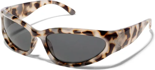 Vista 5 de ShadyVEU Y2K - Lentes de sol con protección UV400, diseño de moda futurista y delgada