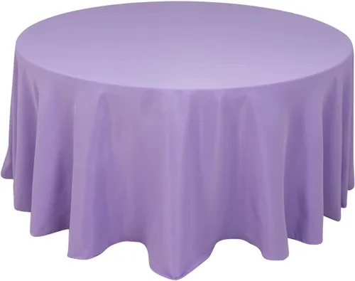 Vista 5 de Balsa Circle Manteles redondos color beige de 120 pulgadas de tela de alta calidad, manteles de tela para bodas, fiestas, recepción, banquetes