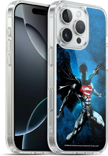 Vista 11 de Head Case Designs Officially Licensed Superman DC Comics Collage 80th Anniversary Gel Case [Military Grade Protection] Compatible with Apple iPhone