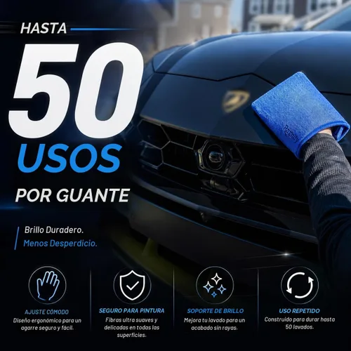 Vista 5 de Ragnify Paquete de 2 manoplas de arcilla para detalles automáticos de grado medio para eliminación impecable de microcontaminantes en la superficie