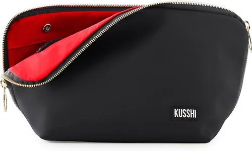 Vista 20 de KUSSHI Bolsa de Maquillaje y Cosméticos Lavable para Viaje, Negro