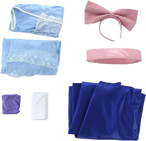 Vista 5 de miccostumes Disfraz de anime para mujer, capa y accesorios para cosplay de princesa