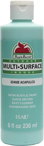 Vista 5 de Apple Barrel Pintura multisuperficie en varios colores (8 onzas), color negro