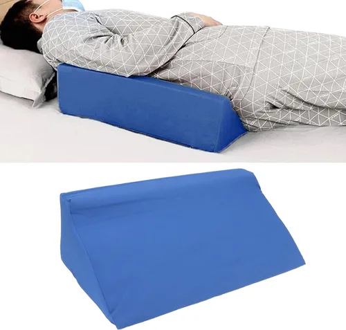 Vista 5 de Almohada de cuña, funda de almohada de elevación de posicionamiento de espalda, alineación corporal evaluada, almohada de soporte de tobillo