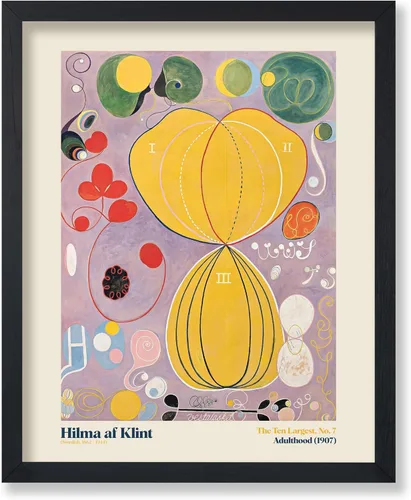 Vista 32 de Poster Master Póster de ilustración vintage, impresión retro moderna, los diez más grandes n.º 1, infancia, flor, abstracto, regalo para artista