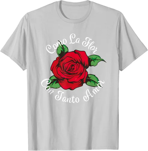 Vista 52 de Como La Flor - Bailar Cumbia - Mexican Rose Fiesta Regalo Camiseta Negro