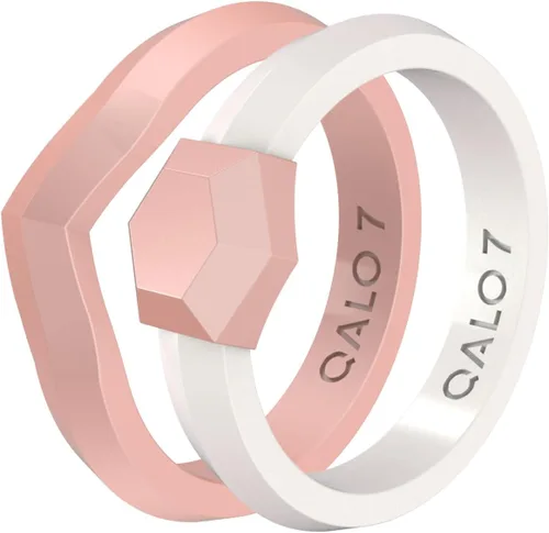 Vista 13 de QALO Anillos de compromiso de goma para mujer, diseñados para exteriores y Pack A: Treelined