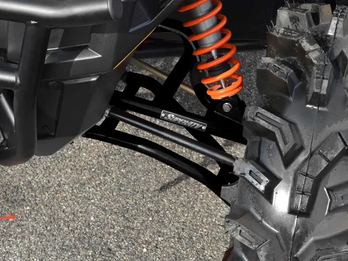 Vista 5 de SuperATV - Brazos en A arqueados resistentes para Polaris General 1000 (2016) - 1.5" de desplazamiento - Negro