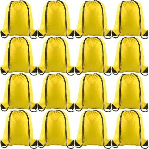 Vista 21 de KUUQA Mochila con cordón a granel, bolsas de almacenamiento para deporte, gimnasio, viajes, Negro, Viajar