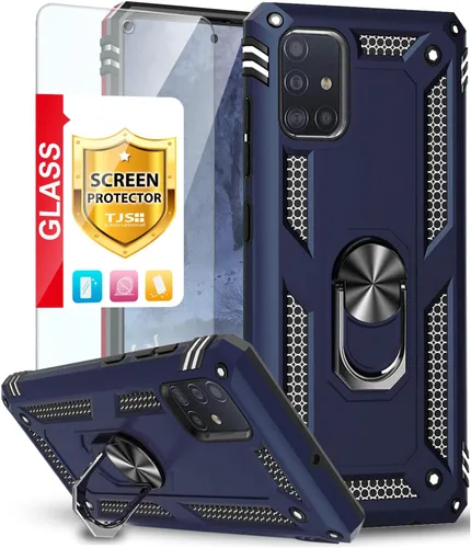 Vista 12 de TJS Funda para teléfono compatible con Samsung Galaxy A71 5G/A91/M80s (no compatible con Galaxy A71 4G/Verizon Galaxy A71 5G UW), con protector