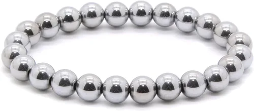 Vista 54 de Justinstones Gem - Pulsera elástica de cuentas redondas de piedras semipreciosas de 8 mm, unisex, de 17.78 cm Turmalina negra de grado A