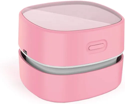 Vista 11 de ODISTAR Aspiradora de mostrador, mini barredora de polvo de mesa con temporizador digital, resistencia de hasta 400 minutos, rotación de 360º