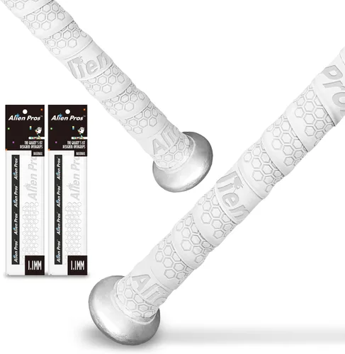 Vista 11 de ALIEN PROS - Cinta de agarre para bate de béisbol (2 agarres/4 agarres), 1.1 mm, precortada y sensación Pro – Reemplazo para agarre de bate