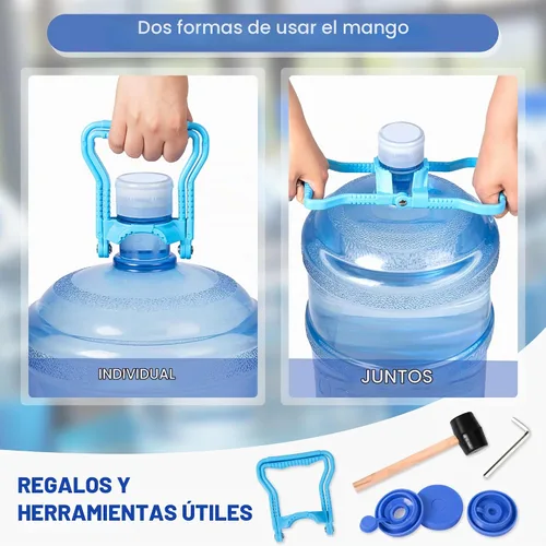 Vista 5 de Klvied - Organizador resistente de jarra de agua de 5 niveles, estante resistente para garrafón de agua de 5 galones para cocina, oficina, sala