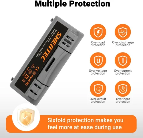 Vista 5 de Shentec Batería Ni-Mh de 4500mAh 14.4V compatible con 14904