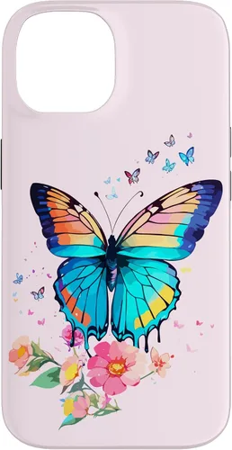 Vista 4 de iPhone 16 Mariposa Hermosa Mariposas Coloridas Amante Entomólogo Caso