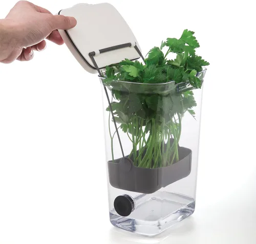 Vista 5 de ProKeeper Herb Keeper - Blanco, con tapón de drenaje de silicona extraíble, plástico sin BPA