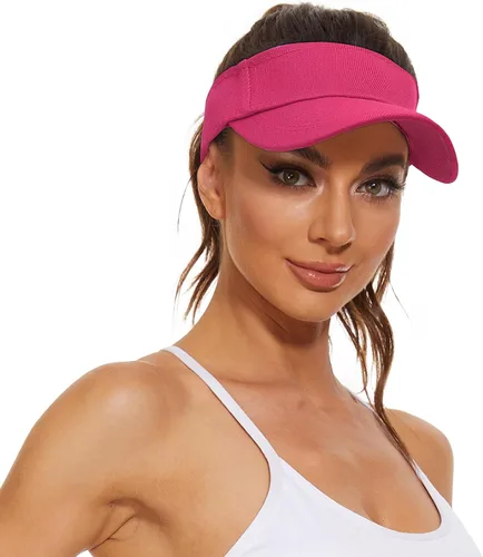 Vista 3 de Komorebi Viseras para mujer, unisex, con visera para el sol, gorras ajustables para correr, protección solar de verano, sombrero de tenis