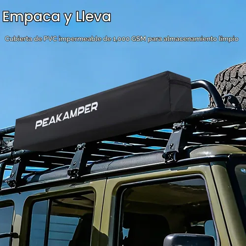 Vista 8 de Carpa de Ducha con Toldo con Techo de Privacidad con Brazo Oscilante, Luz LED de Cuarto de Ducha Lateral del Vehículo, 3 pies x 3 pies Refugio