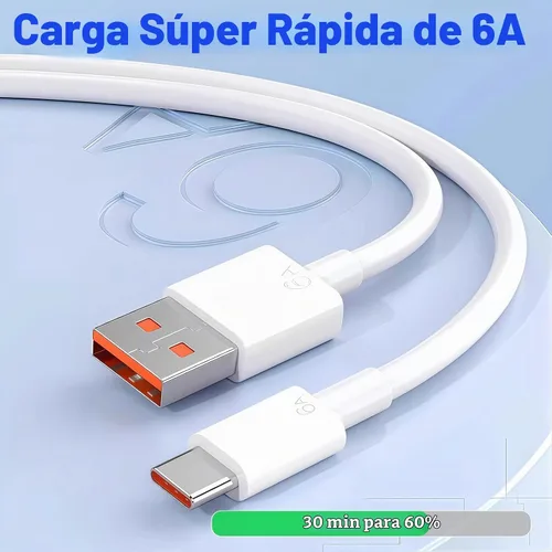 Vista 2 de Paquete de 5 cables de carga rápida USB A a USB C, transferencia de datos Compatible con dispositivos iPhone 17/16/15 y tipo C, paquete económico