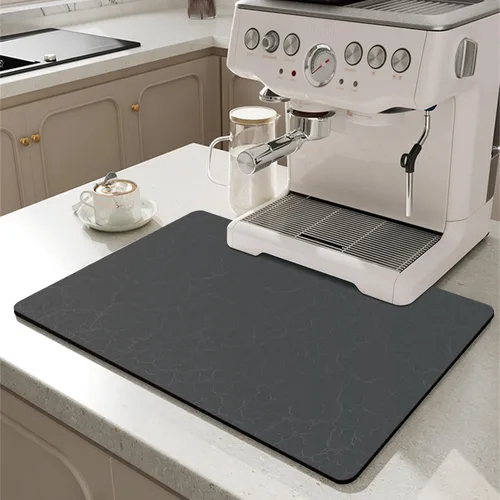 Vista 13 de Alfombrilla Divertida para Cafetera - Bandeja Espresso para Barra de Café Bajo Alfombrilla para Cafetera, Alfombrilla para Cafetera para Encimera