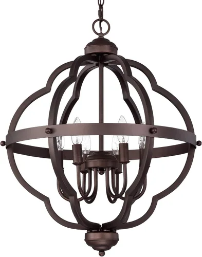 Vista 10 de Lámpara colgante de 1 lámpara colgante de techo para casa de campo, interior, cocina, isla, comedor, sala de estar, bar, bronce aceitado